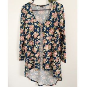 RUCHE Floral Cardigan
