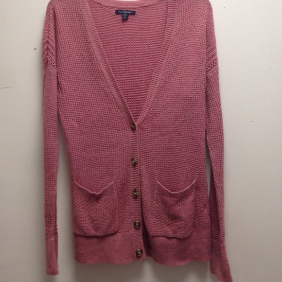 Pink cardigan from American Eagle!
