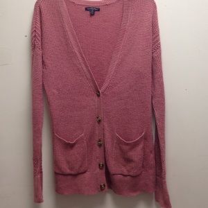 Pink cardigan from American Eagle!