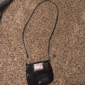 Black coach little purse