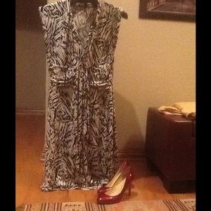 Black and white dress