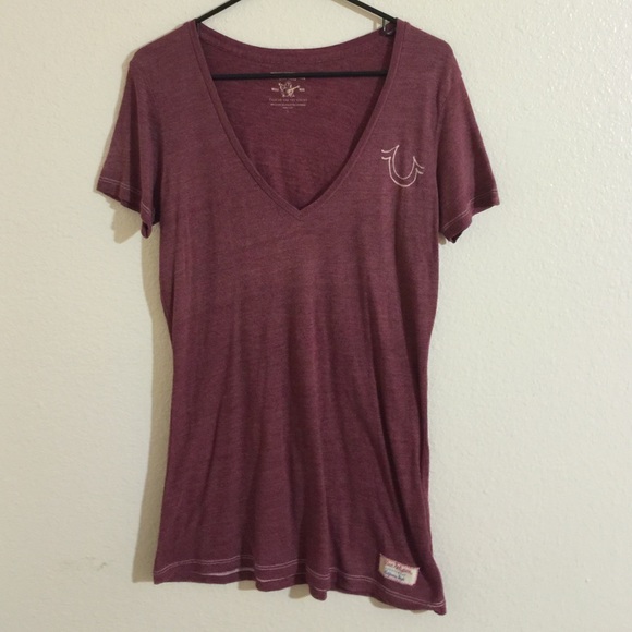 True religion burn out v neck