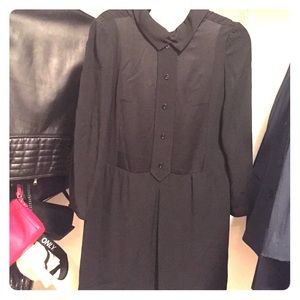 Black collared Carven dress