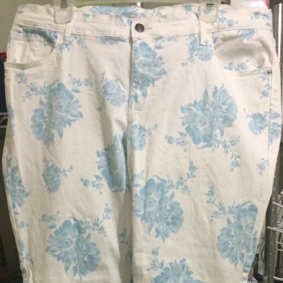Old Navy floral jeans