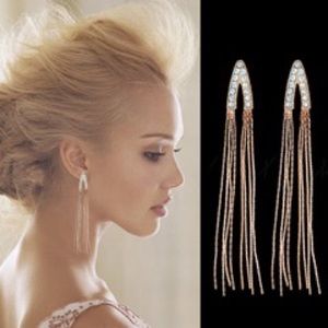 Lovely tassel long earring