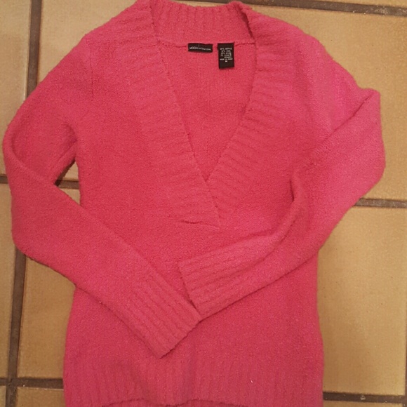 Pink fuzzy sweater