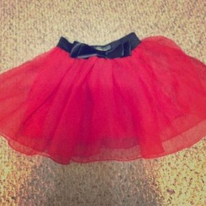 Adorable red and black bow tutu!