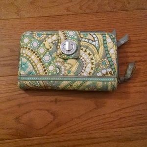 Vera Bradley turn lock wallet