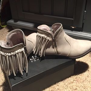 Fringe Ankle Boots