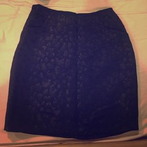H&m black cheetah print skirt