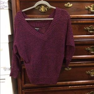 Fuchsia marble sweater