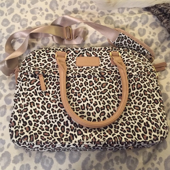 Handbags - Cheetah print laptop bag