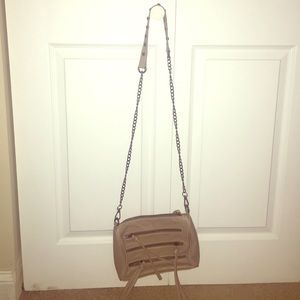 Buckle Grey Crossbody Purse