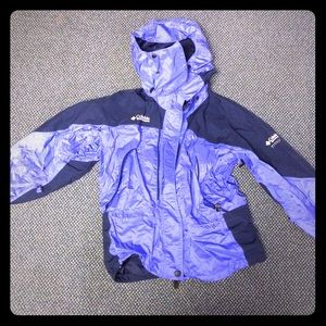 Columbia rain jacket with hood