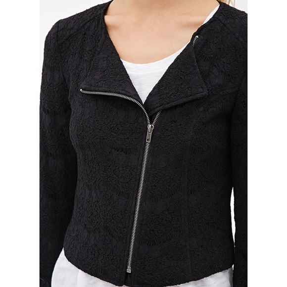 Collarless Lace Jacket - Picture 3 of 4