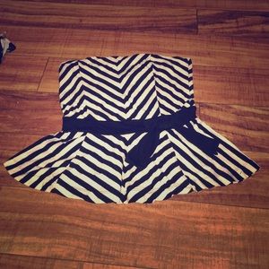Strapless top
