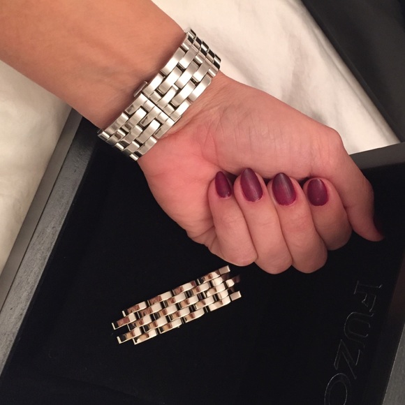 Fuzo Stainless Steel and Diamond Watch main image 4