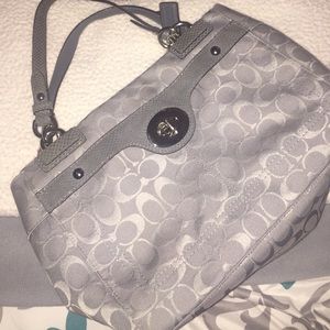 Gray Coach Purse