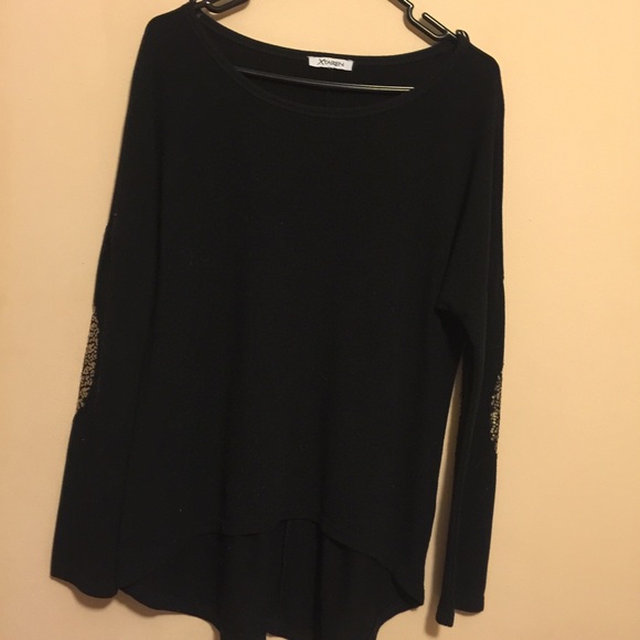 Sequin elbow patch sweater - Picture 1 of 2