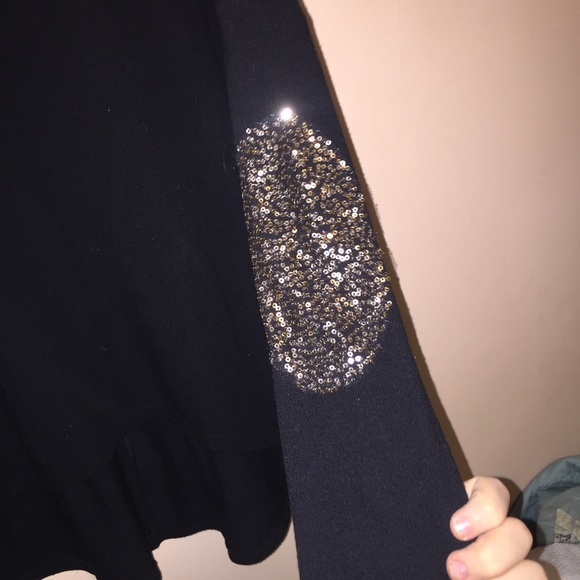 Sequin elbow patch sweater - Picture 2 of 2