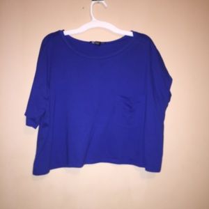 Boxy crop top w pocket