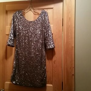 Gray sequin dress!??