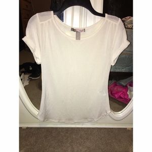Cream/White top NWOT