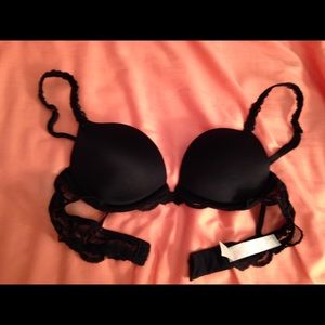 Black Lace Push-Up Bra