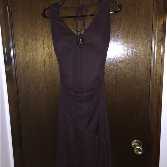 Brown Halter Dress