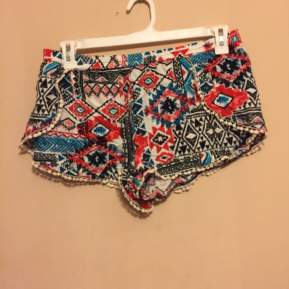 Aztec print shorts