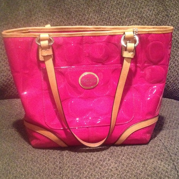 Coach Handbags - Authentic pink Coach purse