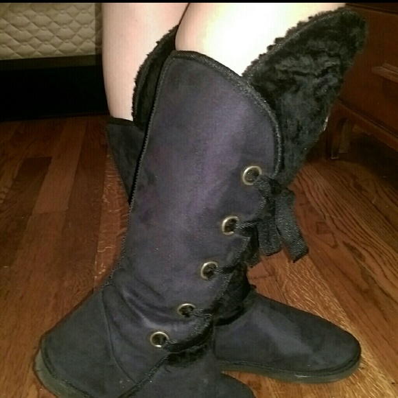 JustFab Shoes - JustFab fuzzy boots