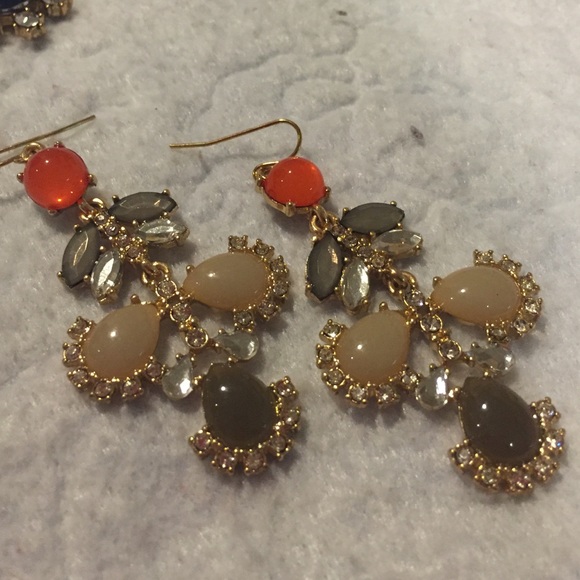 Teardrop statement earrings
