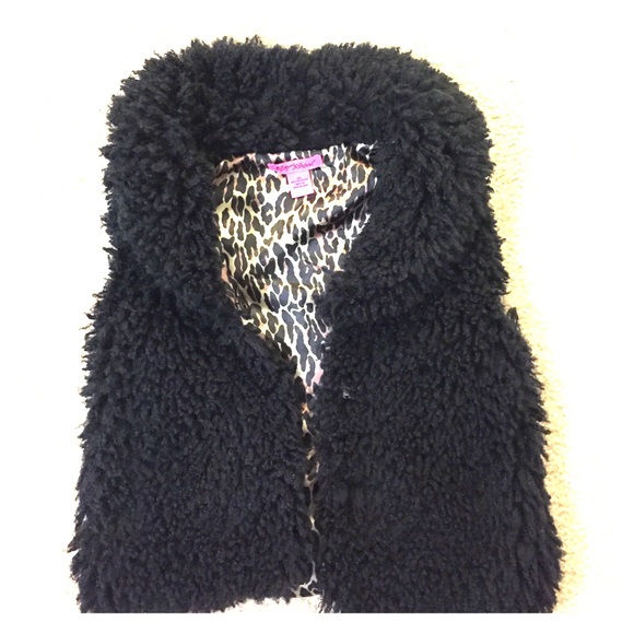 Betsey Johnson Shaggy Fur Vest
