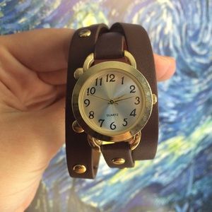 Brown Wrap Watch