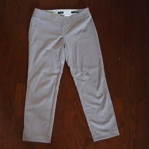 LOFT Marissa Ankle Cropped Beige Pants