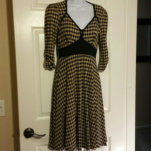 Georgiou Black and Dark Cream Dress
