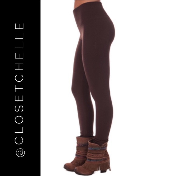 brown high waisted leggings