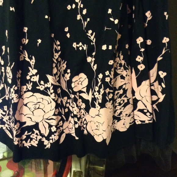 Black strapless dress. Great for a special event,