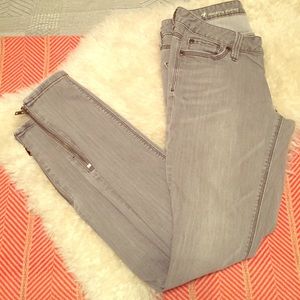 loft | modern skinny grey jeans