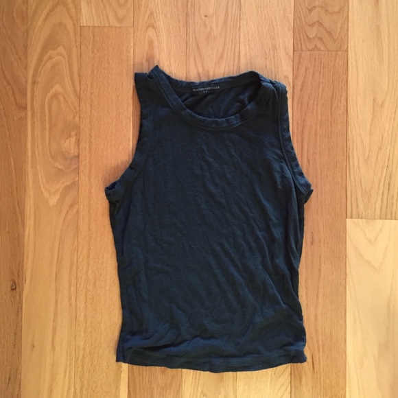 Brandy Meville Black Tight Muscle tank