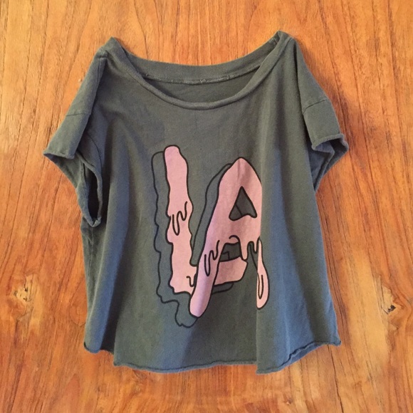 Brandy Melville LA Cropped Tee