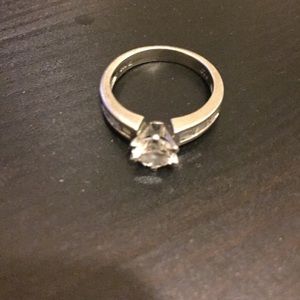 Faux diamond ring