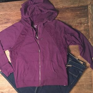 SALE! New DKNY hoodie, deep purple jacket