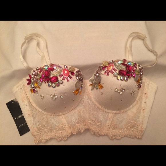 BRAND NEW Bebe embellished bustier
