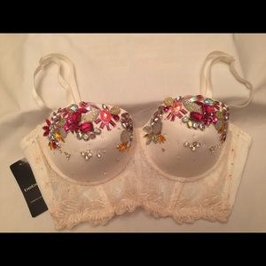 BRAND NEW Bebe embellished bustier