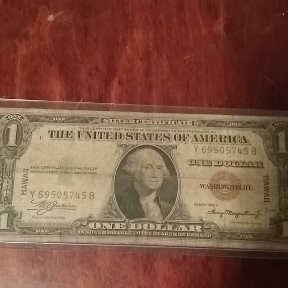 $1 bill 1935 A Hawaii