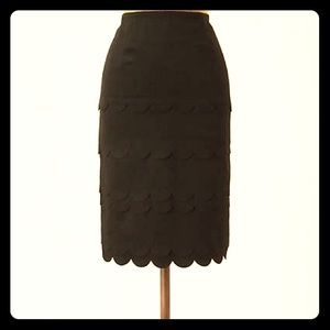 FINAL SALE ✨ Anthro Scallop Pencil Skirt