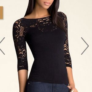 Bebe lace top