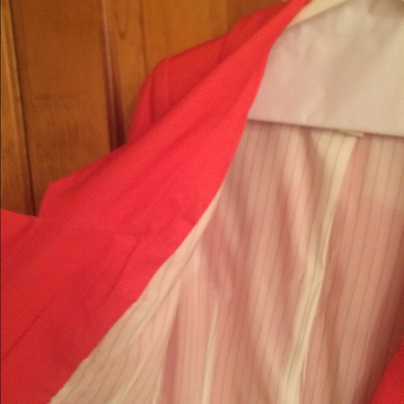 Aryn K. Coral one Button Silk Blazer - Picture 4 of 4